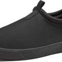 Lands' End Slip On Water Shoes Men, Quick Dry Neoprene Sport Mens Water Shoes for Beach, Pool, or River with Drainage Holes, Aqua Swim Shoes for Men, Size 9D, Black