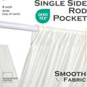 50ftx40ft Ivory Ceiling Curtain for Wedding Parties – 10 Panels Wrinkle-Free 40 FT Long Tent Draping Curtains for Wedding, Birthday & Theme Parties, 40ft Height with Rod Pocket