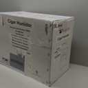 KingChii 16L Electric Cigar Humidors with Temperature Control System, Cigar Cabinet with Spanish Cedar Wood Shelves & Hygrometer, Father's Day Gifts for Men (2 Layers 100 Capacity) (Black)