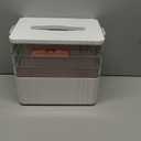 ARSTPEOE 4-Tier Medicine Organizer - Portable Medicine Cabinet with Plastic Handle, Multipurpose Medical Box, Empty First Aid Kit for Home