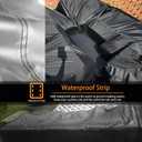 Patio Furniture Set Cover Outdoor Sectional Sofa Set Covers Outdoor Table and Chair Set Covers Water Resistant Large 315cm L x 160 cm W x 74 cm H, Rectangular 126" L x 63" W x 28" H, Black 420D