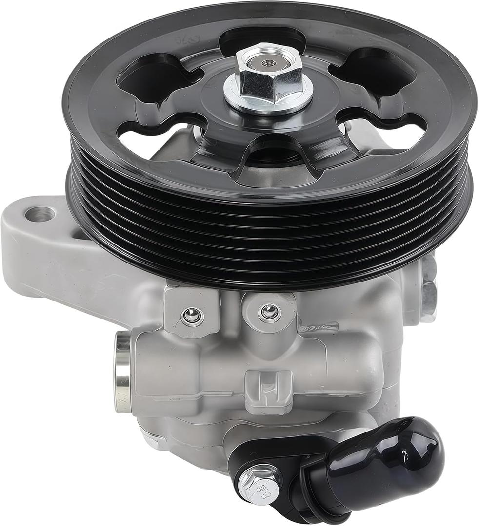 Power Steering Pump with Pulley Compatible with Honda CR-V 2002-2011, Accord 2006-2007, Element 2006-2011 & Acura RDX 2007-2012, TSX 2006-2008, RSX 2002-2006 | 2.0L 2.3L 2.4L,Replace 96-5419