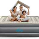 iDOO Queen Air Mattress with Built in Pump, Luxury Double High Inflatable Mattress for Camping, Home&Guests, 18" Raised Blow up Bed Airbed Colchon Inflable - Fast Inflation/Deflation - 650lb MAX