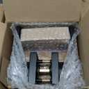 6 Pack Matte Black Door Handles, Keyless Interior Door Knobs, Privacy Door Lever Locksets for Bedroom Bathroom, Heavy Duty Square Door Lock (2.0lb), Reversible for Left&Right Handled Doors