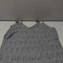 Allimy Womens Pointelle Knit Top V Neck Strappy Tank Tops Summer Sleeveless Blouses Shirts Tops (Large, Light Grey)