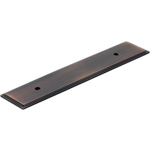 2 x Richelieu Hardware BP104596BORB Tremblant Collection 3 3/4-inch (96 mm) Center-to-Center Oil-Rubbed Bronze Transitional Cabinet and Drawer Backplate for Kitchen, Bathroom, and Furniture Pull Handles