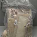 PEQULTI Small Cat Tree Tower for Large Adult Cats with Wide Top Perch, Private Cat Condo and Sisal Scratching Post&Pad for Indoor Cats, Beige