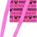Disney's Minnie Mouse"Glam" Cross-Body Passport Purse Shoulder Bag, Neon Pink