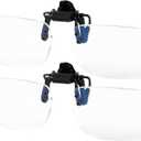 2 Pack Blue Light Blocking Clip-On and Flip-Up Reading Glasses with Magnifying Lenses Readers for Unisex Use