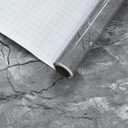 Gray Marble Contact Paper 31x157 inch Marble Peel and Stick Wallpaper Waterproof Countertop Contact Paper Self-Adheisive Removable Granite Vinyl Wallpaper for Bathroom Kitchen Cabinet Table