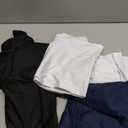 Dalavch 5 Pack Mens Compression Shirts Short Sleeve Cool Dry Sports Athletic Workout Base Layer Undershirt T-Shirt Tops (Medium, 2 Black 2 White 1 Blue)