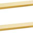 Modern Floating Shelf Wall Mounted Heavy Duty for Living Room Bedroom Bathroom, 12 Inch, Gold, 2 Pack