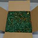 Crinkle Cut Paper Shred Filler 8 oz (1/2 lb) Gift Wrapping & Gift Basket Filler for Christmas, Halloween & Wedding Decorations, Easter Basket Grass Filler,Crafting Activities (Dark Green and Gold)