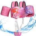 Toddler Swim Vest, Toddler Floaties for 22-66 lbs Boys & Girls, Kids Swim Vest Removable with Crotch Strap & Shoulder Harness Arm Wings for 1 2 3 4 5 6 7 Years Old Baby Children Sea Beach Pool (5 Pink-Mermaid)