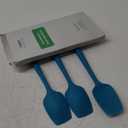 U-Taste Silicone Spoon Spatula Set, 600F High Heat Resistant Food Grade Flexible Rubber Scraper, Cooking Mixing Baking Kitchen Utensils Set of 3 (Marrs Green)