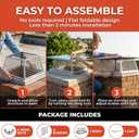 11"x11" Single Flue Bolt-On Chimney Cap with Easy & Fast Assembly Design Durable Rust-Free Stainless Steel Chimney Cover for Outdoor Protection (Fits 10x10, 11x11 & 11.6x11.6 Flues)