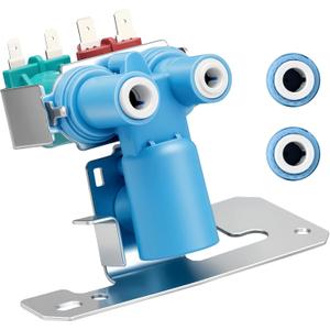 Upgraded WR57X10051 WR57X10032 Refrigerator Water Inlet Valve Fit for GE Kenmore Hotpoint Fridge Ice Maker, Solenoid Valve Replaces WR57X33326 WR57X10040 AP3672839 PS901314