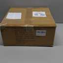 Semi Flush Mount Ceiling Light Fixture, Vintage Matte Black 3-Light Fixture with Etched Crystal Glass Shade for Kitchen,Hallway, Entryway, Bedroom (No E12 Bulbs Included) (12in)