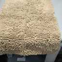 OLANLY Bathroom Rugs Sets 2 Piece, Soft Absorbent Chenille Bath Mats and U-Shaped Contour Toilet Mat Area Rug Set, Machine Washable Bath Carpet, Home Decor Accessories(24"x16"+24"x20", Beige)