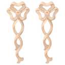 2 Pcs Wood Carved Onlay Wooden Appliques Versailles Medium Ribbon with Bow Drop Onlay Furniture Decals Bow Decor for Home Wall Door Dresser Bed Mantel Cabinet, 12.36 x 4.92 Inch