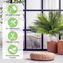 Giegxin Artificial Palm Plants Leaves Imitation Fake Palm Tree Leaves Decor Greenery Faux Tropical Faux Plants Fronds for Palms Sunday Garden Hawaiian Party Jungle Party Decor(12 Pieces)