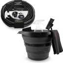 SIMPLEMADE Collapsible Bucket Cleaning Set - Includes 2 Foldable Buckets, Spray Bottle, Rag, Scrubbing Brush and Sponge - Holds Up to 10 liters, Easy Storage, All-Purpose Cleaning Solution