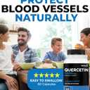 Renew Actives Quercetin 1000MG per 2 Capsules  Max Potency Natural Bioflavonoid for Antioxidant Protection  Neutralizes Free Radicals & Supports Blood Vessel Health  Made in Canada  60 Capsules
