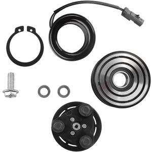 10S17E AC Compressor Clutch Assy Compatible with Dodge Ram 2500 3500 4500 5500 2006-2009 Air Conditioning Repair Kit Plate 6 Groove Pulley Bearing Coil