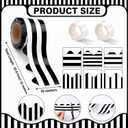 6 Rolls 197 ft Black and White Bulletin Board Border for Classroom