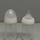 Gulicola Natural PP Baby Breastfeeding Bottles, Medium Flow Nipples (M), 3 Months +, White, 8 oz - 2pks