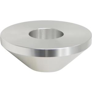 Manual Tire Changer Centering Cone, Billet Aluminum Upgrade Large Wheel Hold Down Compatible with 1.67" Diameter Center Post Car Truck, Fit Up to 2.9" Hub Opening (Silver)
