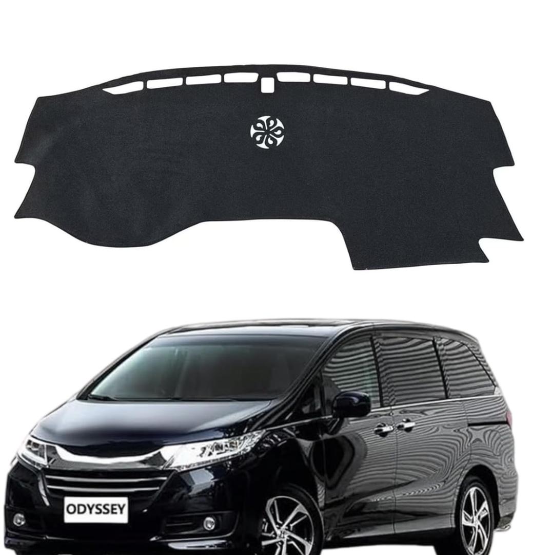 WAYIDSS Dash Cover Compatible with Honda Odyssey 2018-2026 Minivan Dashboard Cover Mat (with HUD) Non-Slip Pad Carpet Sunshield Protector with HUD Accessories Custom Fit for Honda Odyssey