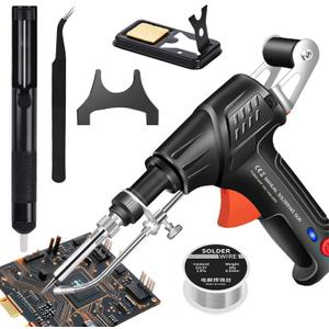 Soldering Iron Kit,60w 110v Corded Electric Welding Gun with Welding Wire,Versatile Portable Manual Soldering Gun,for Electronic Repair, Home Appliance Repair, DIY