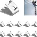 10 Piece Set of Refrigerator Refrigerated Shelf Replacement Clip Brackets. Refrigerator Buckles. Refrigerator Freezer Brackets. Stainless Steel Hook Rack Clips