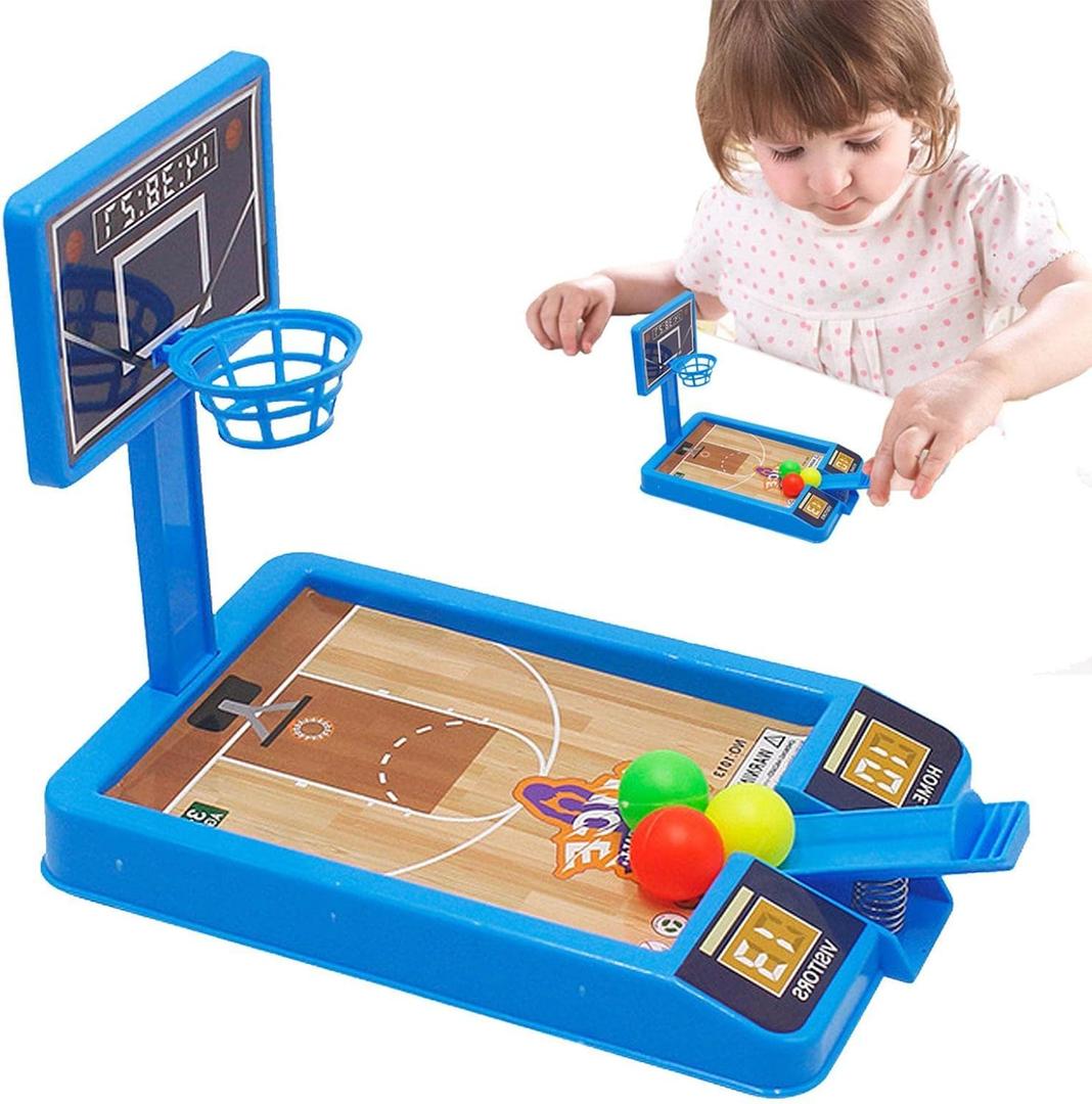Table Basketball Game Toys,Handheld Leisure Sports Desktop Playset with Mini Ball | Party Fun Catapult Basketball Catapult Court Table Game Snud for Adults and Kids