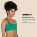 Amazon Essentials Womens Active FormFlex Buttery Soft Light Support Y-Back Thin Strap Yoga Sports Bra (Emerald Green)