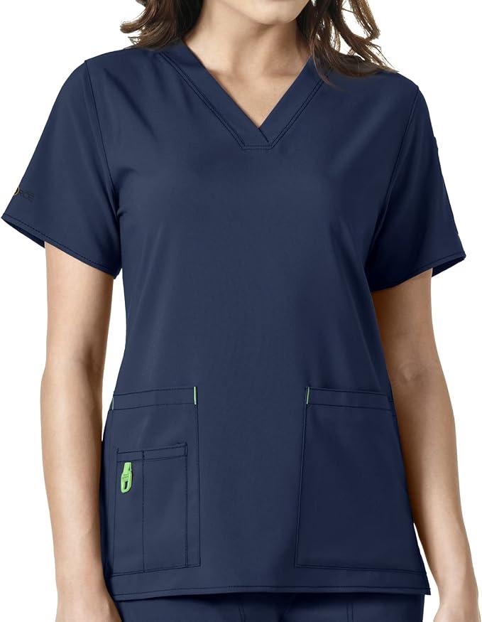 Carhartt Cross-Flex Scrubs for Women, V-Neck Scrub Tops L