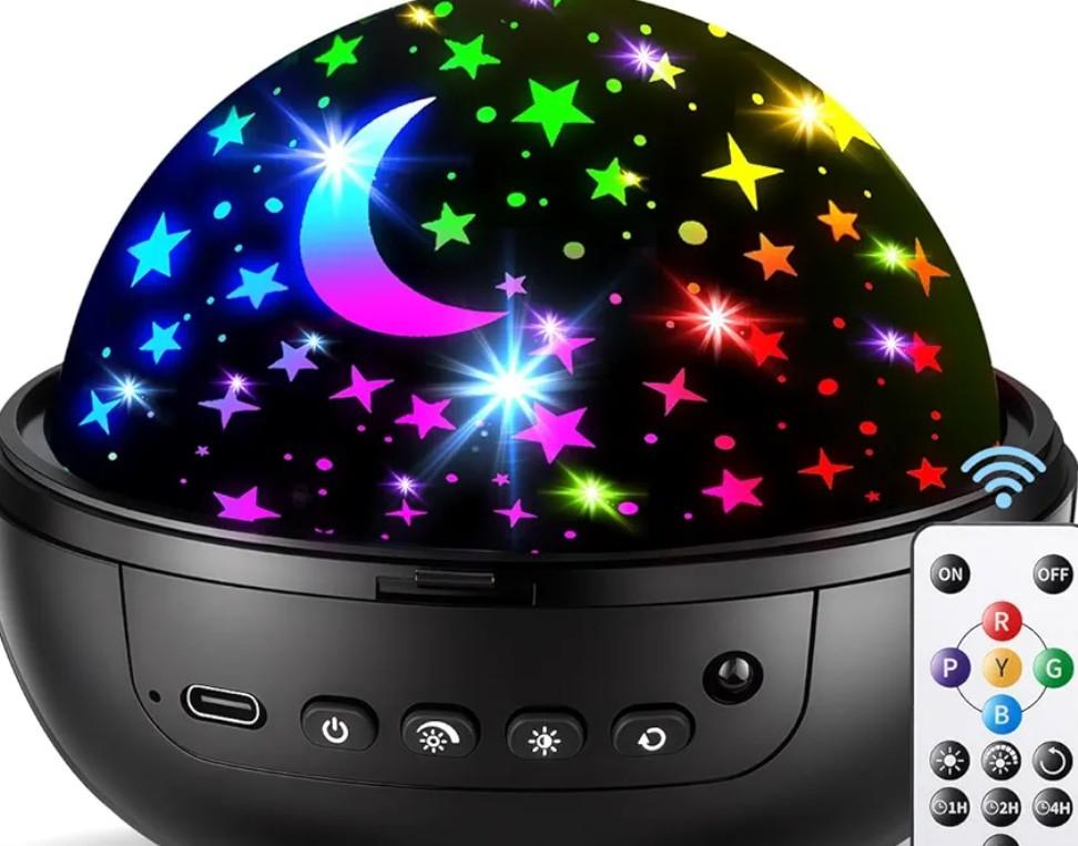 COOLNIGHT Night Light for Kids,93 Lighting+3 Films Kids Night Light Projector,Remote+Dimmable Star Projector,360° Ceiling Stars Glow in The Dark Stars,Christmas Gifts for 4 Year Old Boy Birthday Gift