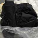 Patas Lague Orthopedic XL Dog Bed Large Sized Dog 42''X28'', Soft Waterproof Egg Crate Foam Large Pet Crate Beds Mat with Removable Washable Cover and Non-Slip Bottom, Black