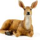 Resin Doe Statue Figurines Female Deer Animal Sculpture Gift Home Decor,Office or Outdoor Garden Statue Woodland Decoration