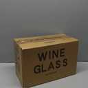 Glasses Set of 8, 12oz Clear Red/White, Long Stem Glasses for Party, Wedding and Home