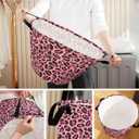 Laundry Hamper for Bedroom,Dirty Clothes Basket,Laundry Basket with Handles,Kids Girls Room Canvas Hamper Bag,Blankets,Towel,Toy Storage Organizer (11)