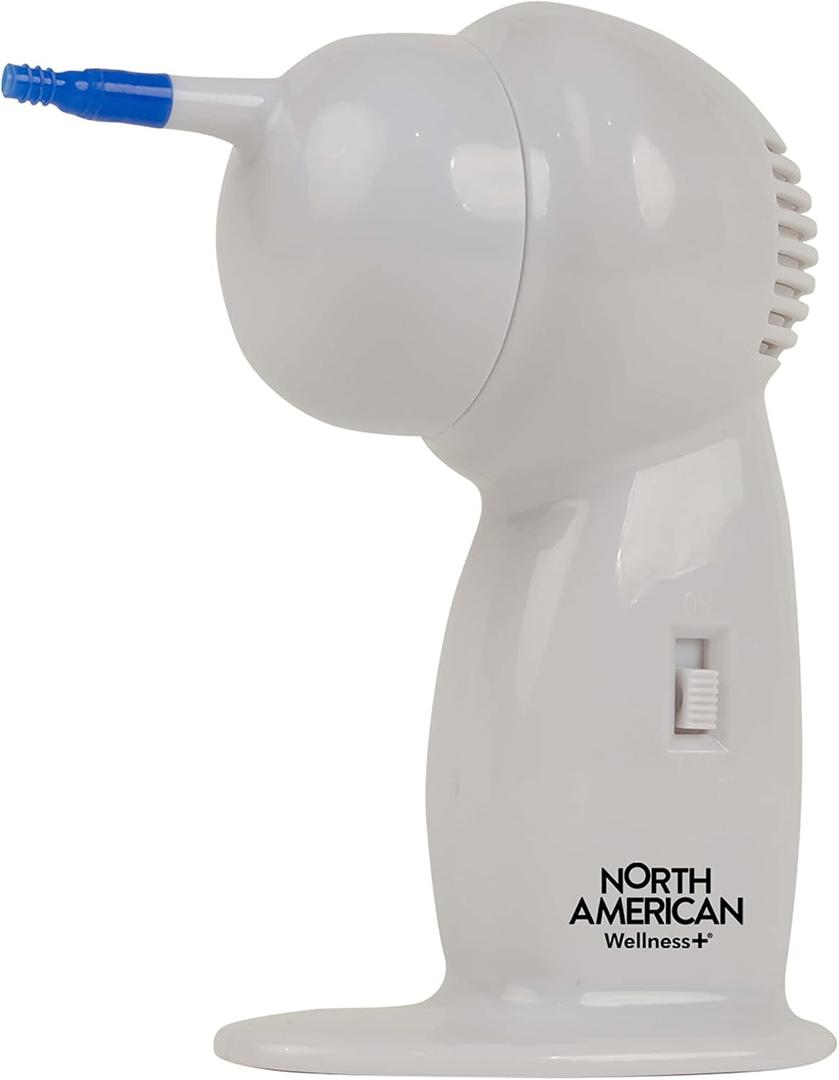 North American Health + Wellness Earwax Cleaner Remover Cordless Tool for Ear Wax, White