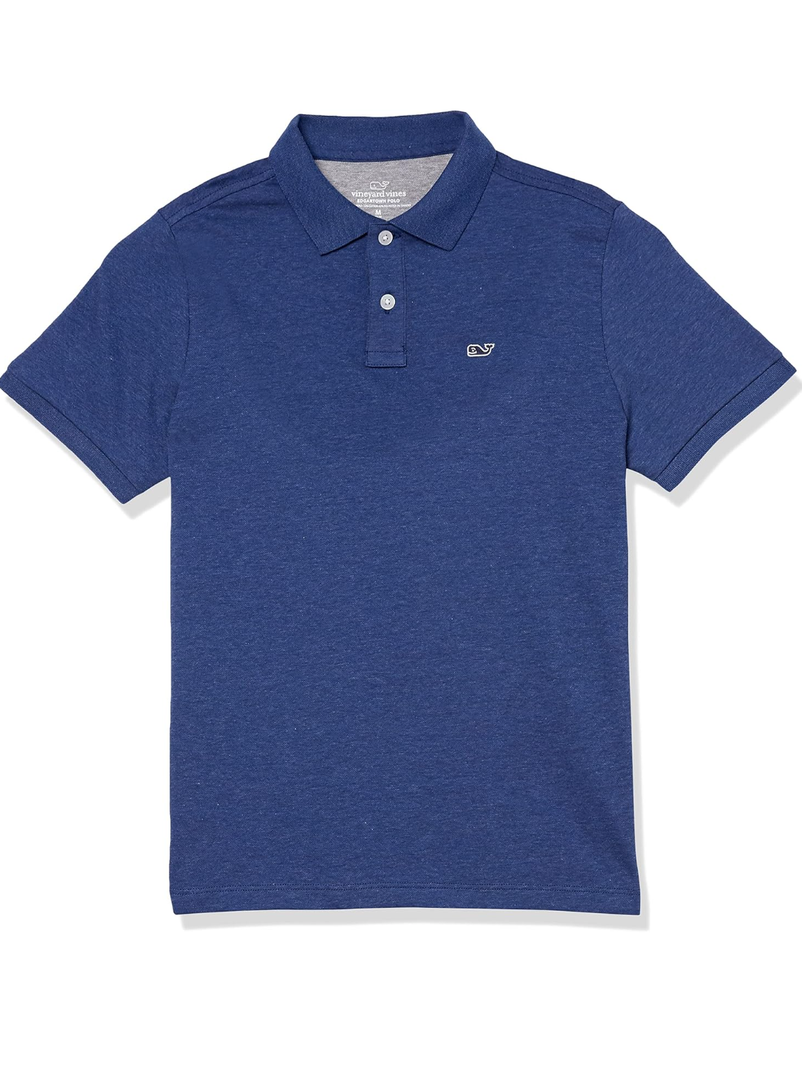 vineyard vines Boys' Edgartown Short Sleeve Pique Polo Size M vineyard vines Boys' Edgartown Short Sleeve Pique Polo Size M