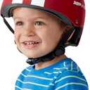 Radio Flyer Kids Helmet, Red, for Kids 2-5 Years Old, Adjustable Size, Passes U.S. Bicycle Helmet Safety Standard, Great for Bicycles, Scooters, Skateboards and More