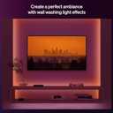 Hue Flux 10-Feet LED Strip Light, 1200 lm, Vibrant Color and Ambiance, Flexible Indoor Lighting, Chromasync Color Blending, RGBWWIC, Cuttable, Extendable, Reusable, App and Voice Control