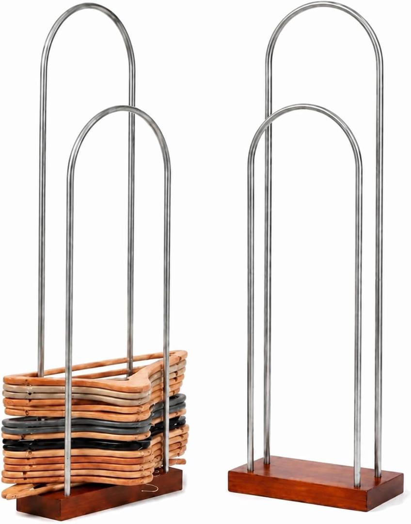 Hushee 2 Pack Large Hanger Stacker Organizer Stand, 32.6" H