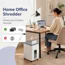 Heavy Duty Paper Shredder 400-Sheet Auto Feed P5 Micro Cut | 8Sheet Manual Feed |50L Bin | Jam-Resistant Commercial Shredder for Home Office Small Business