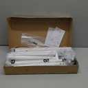 Buzowruil Metal Rolling Clothing Rack Adjustable Freestanding Garment Organizer with Wheels, Space-Saving Design for Home, Closet, Office, or Retail, White