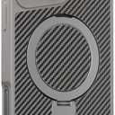 Scabre Phone Case, Armor Magnetic Phone Case with 360 Rotatable Invisible Ring Stand for iPhone 17/16/15/14/13/12 Pro Max (for iPhone 16 Pro Max,Gray)